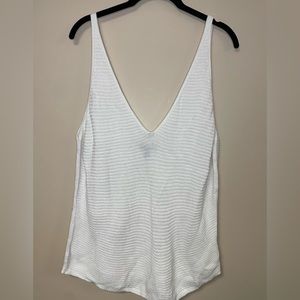 Express White Knit Tank Top
